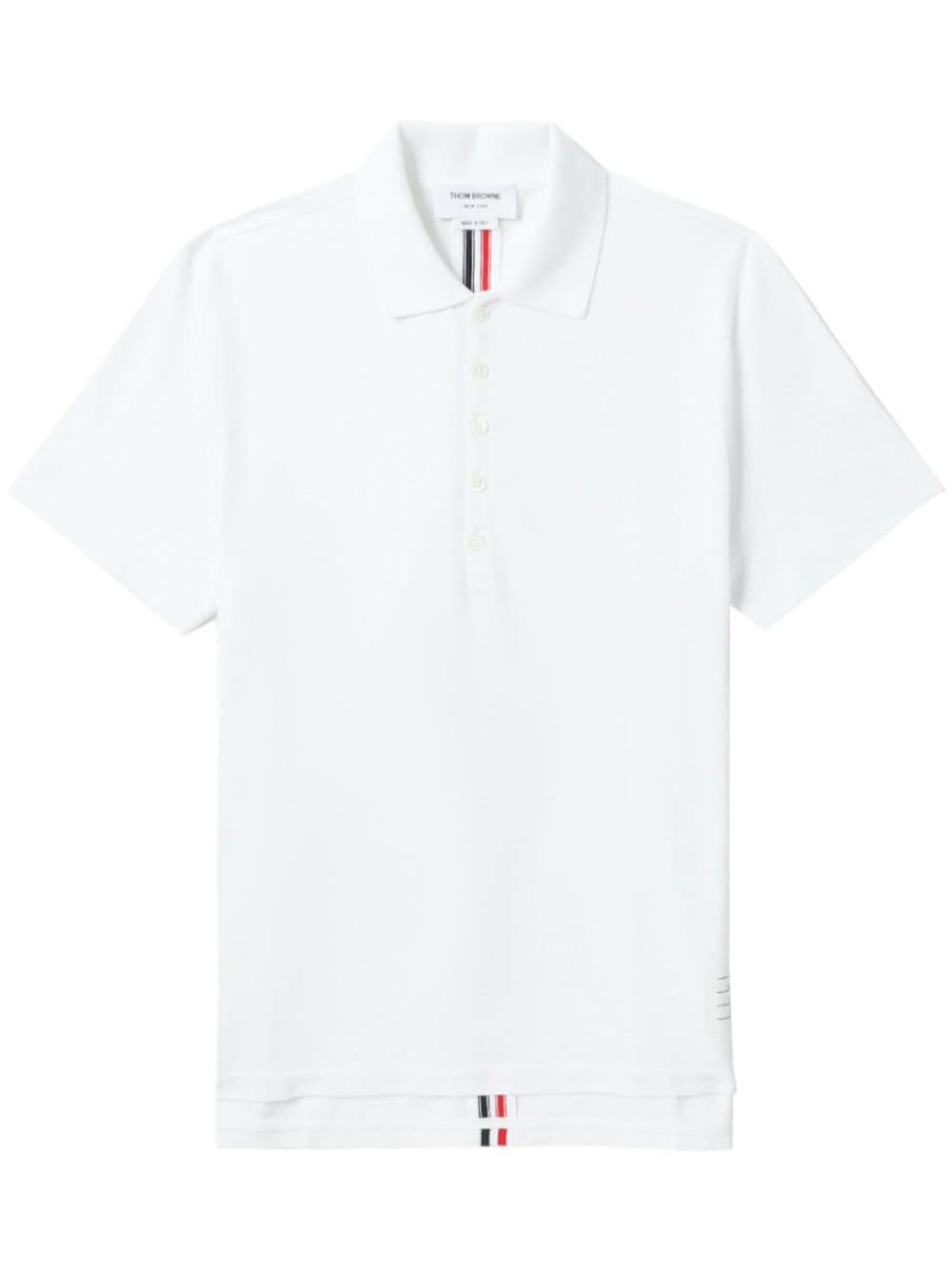 Thom Browne back-stripe polo shirt - White von Thom Browne