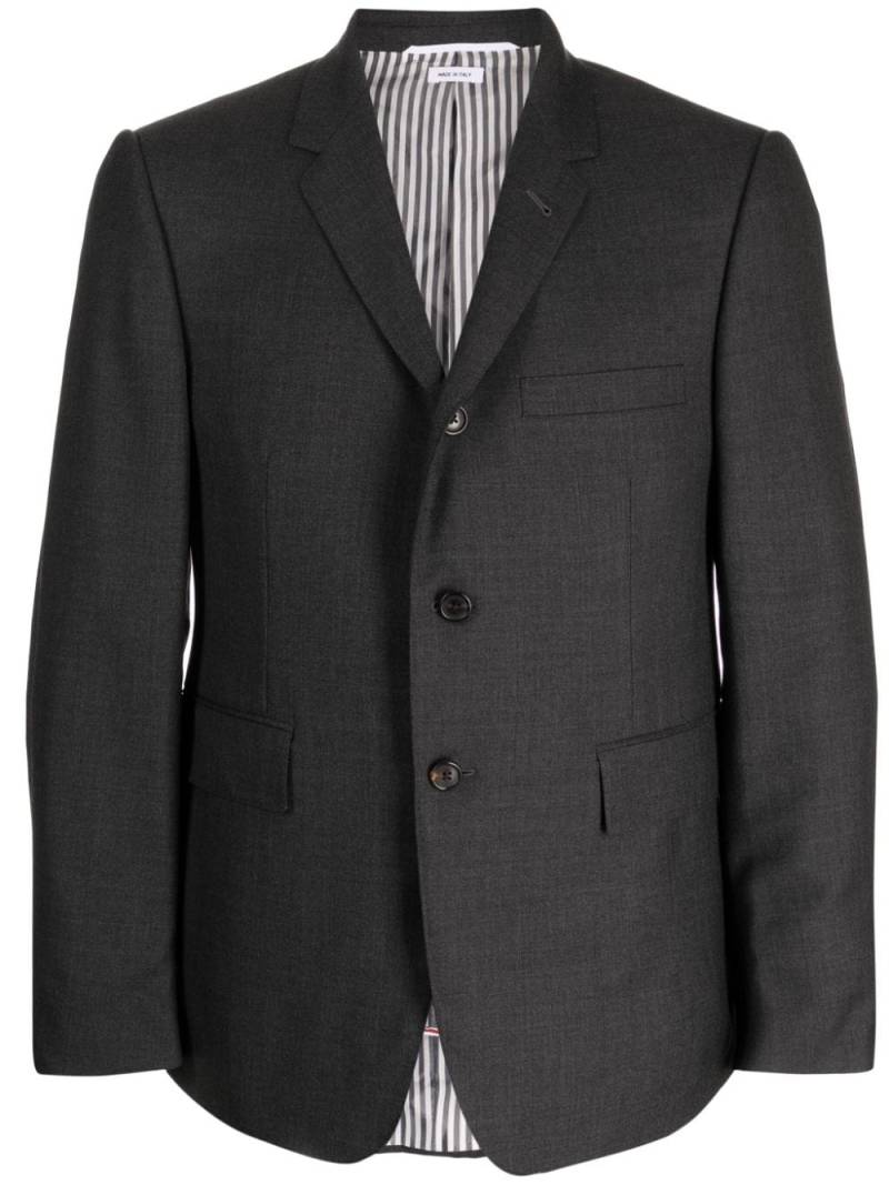 Thom Browne Super 120s single-breasted blazer - Grey von Thom Browne