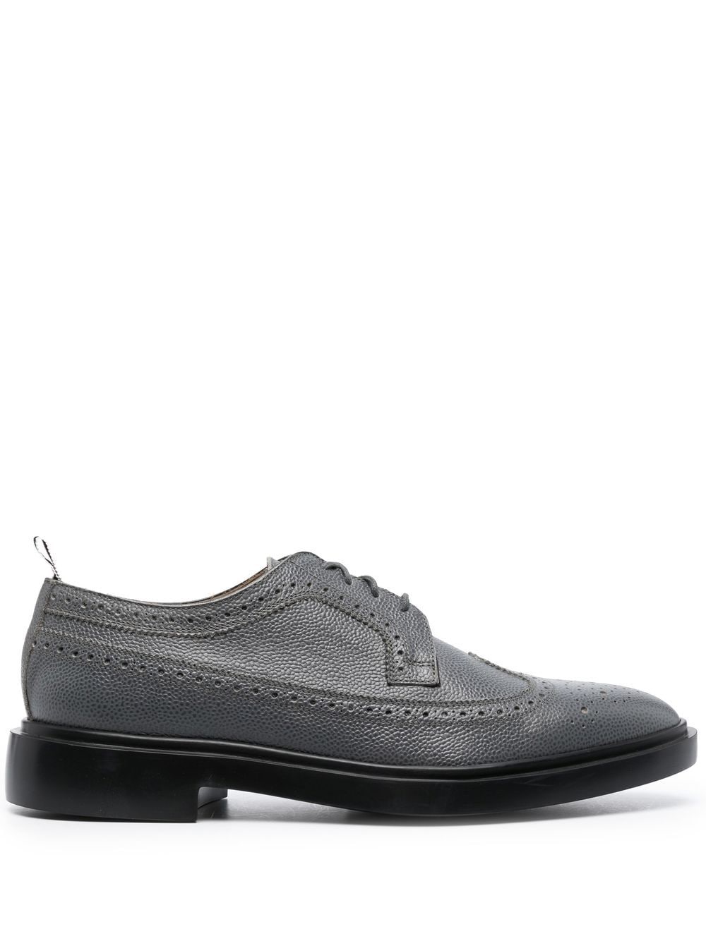 Thom Browne almond-toe leather brogues - Grey von Thom Browne