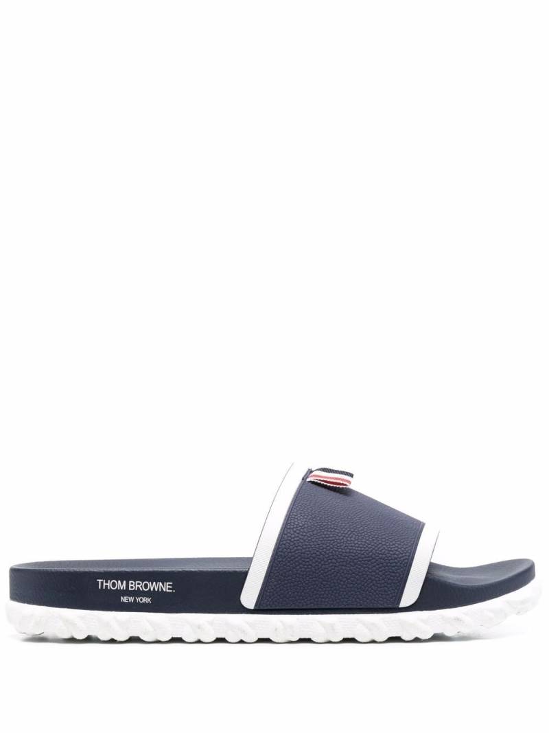 Thom Browne cable-sole slides - Blue von Thom Browne