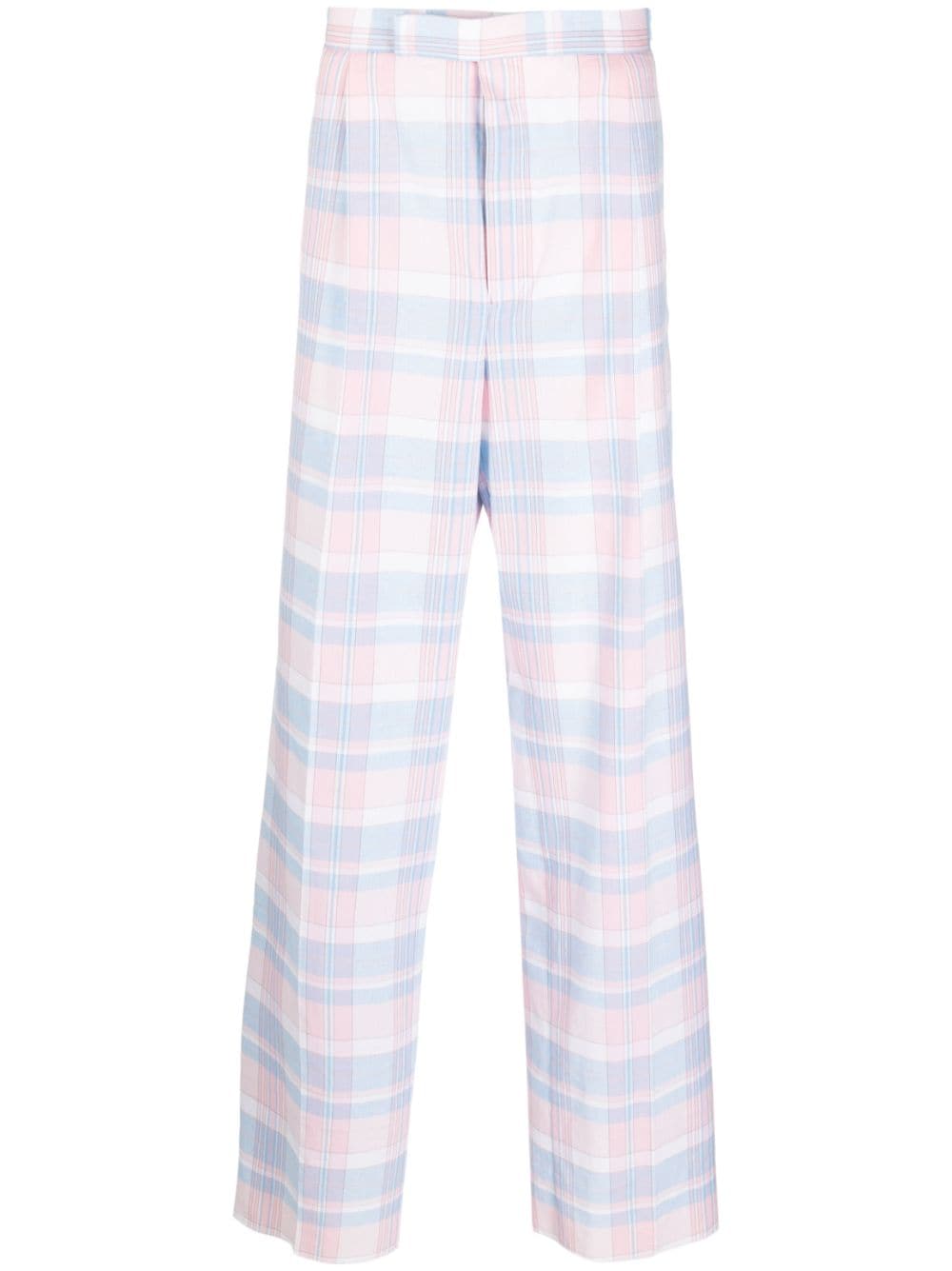 Thom Browne check cotton trousers - Pink von Thom Browne