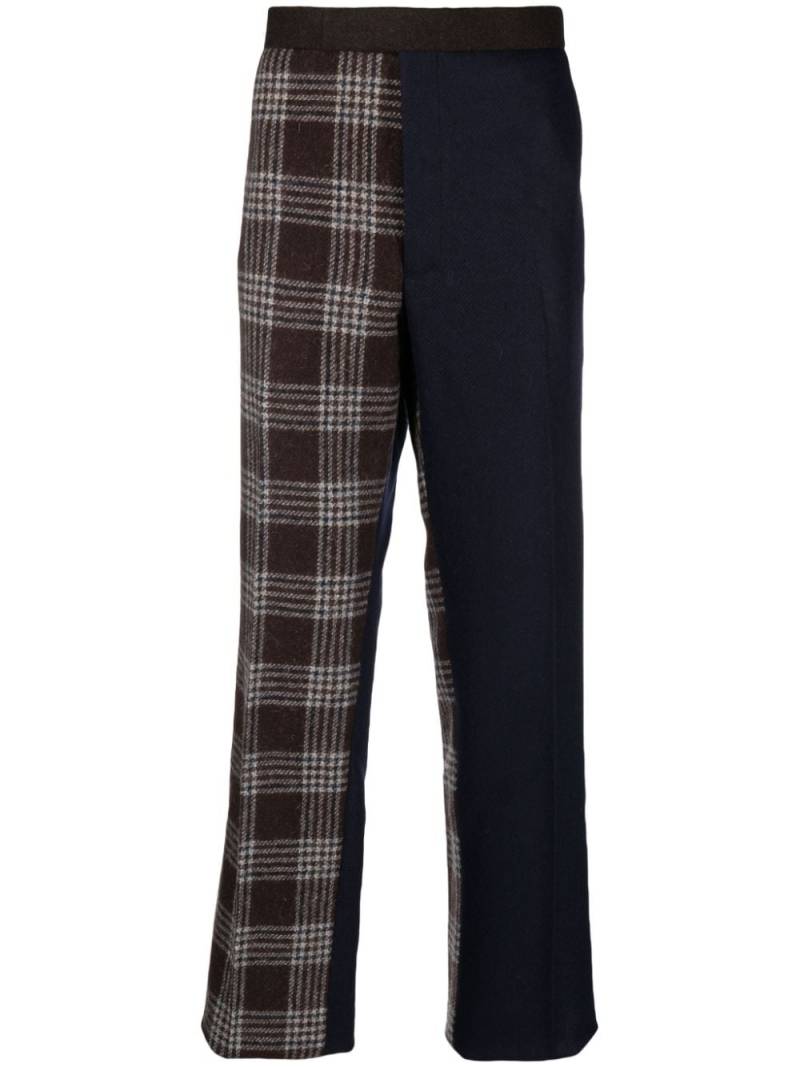 Thom Browne checked-panel tailored trousers von Thom Browne
