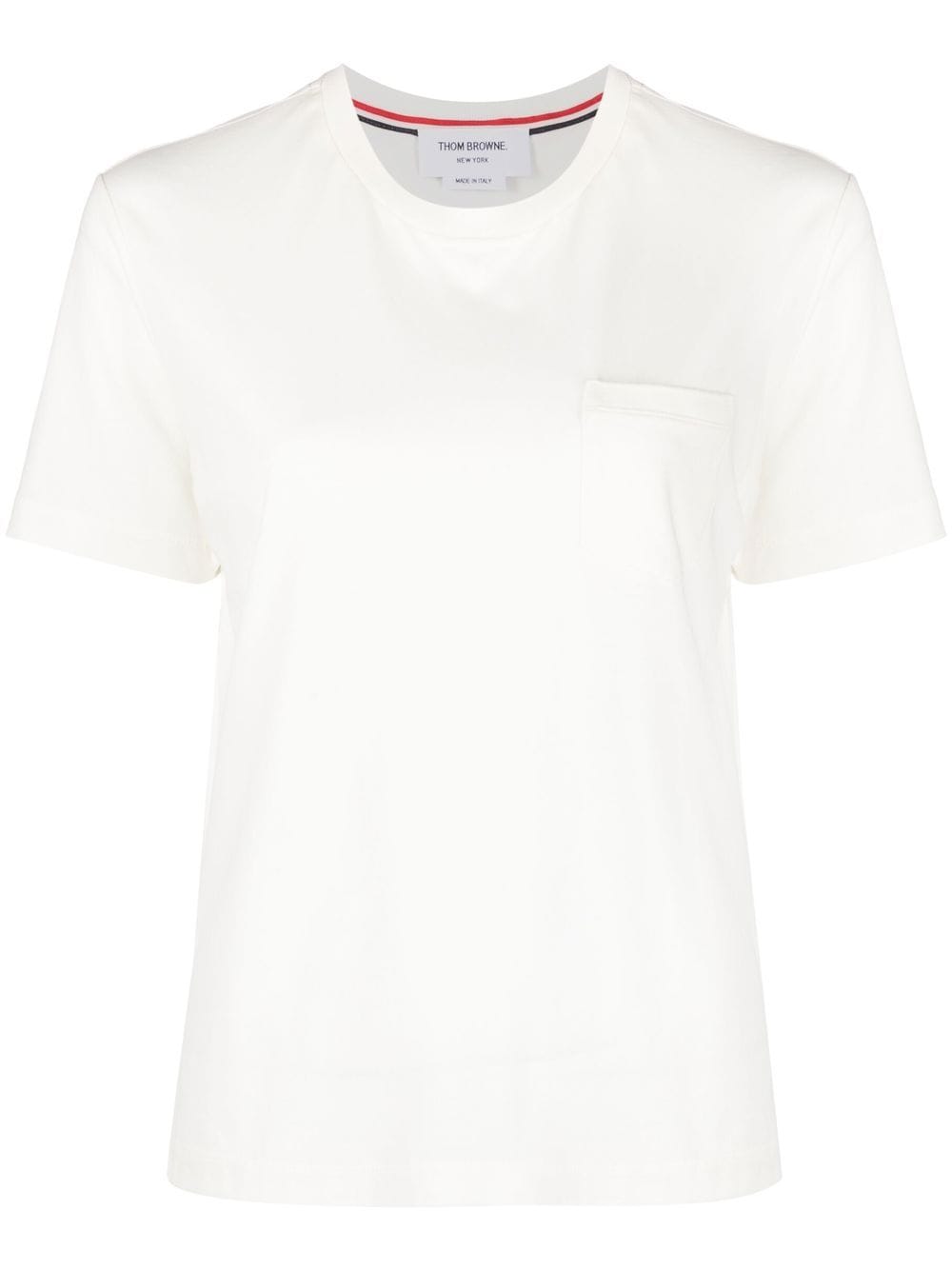 Thom Browne chest patch-pocket T-shirt - White von Thom Browne