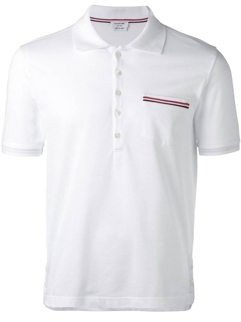 Thom Browne chest pocket polo shirt - White von Thom Browne