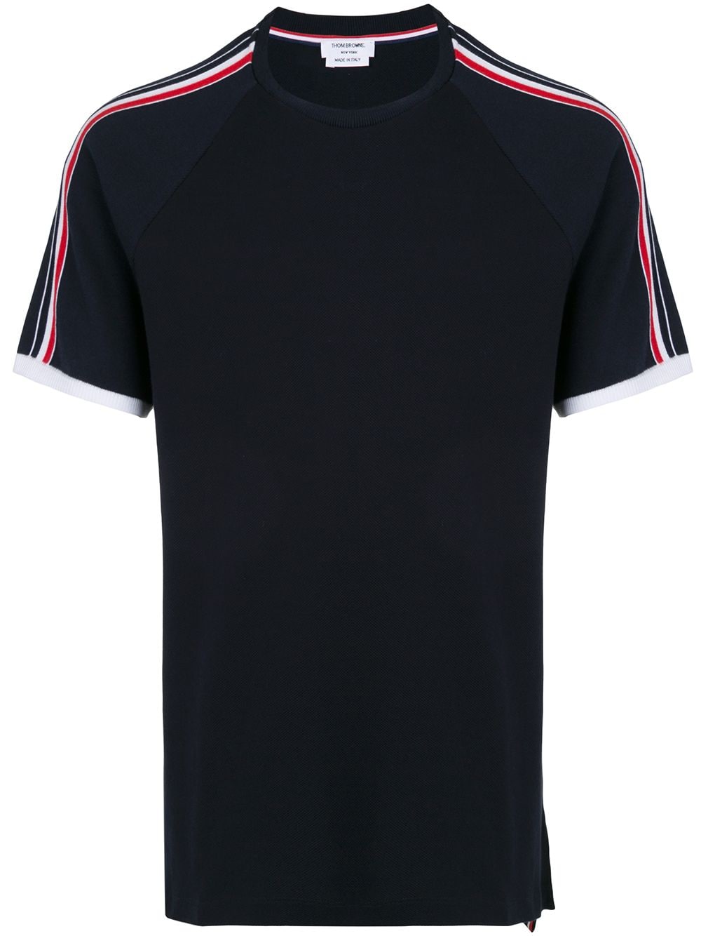 Thom Browne classic pique short raglan sleeve T-shirt - Blue von Thom Browne