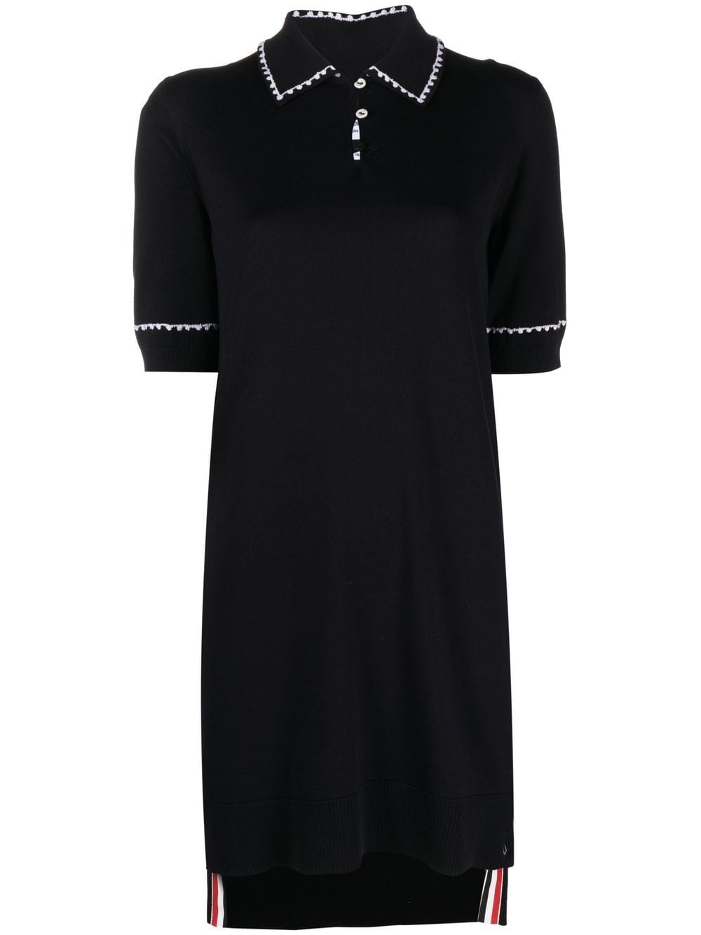 Thom Browne contrasting-trim polo dress - Blue von Thom Browne