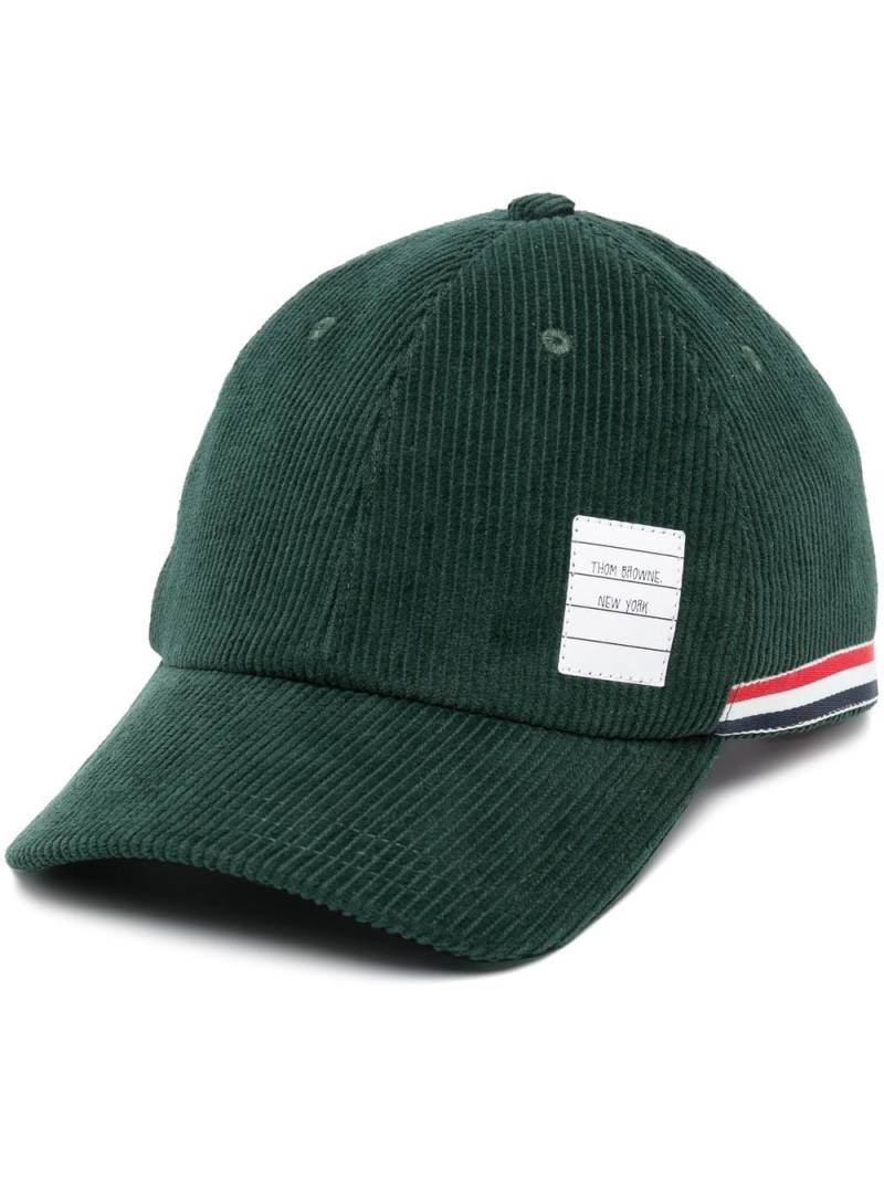 Thom Browne corduroy baseball cap - Green von Thom Browne