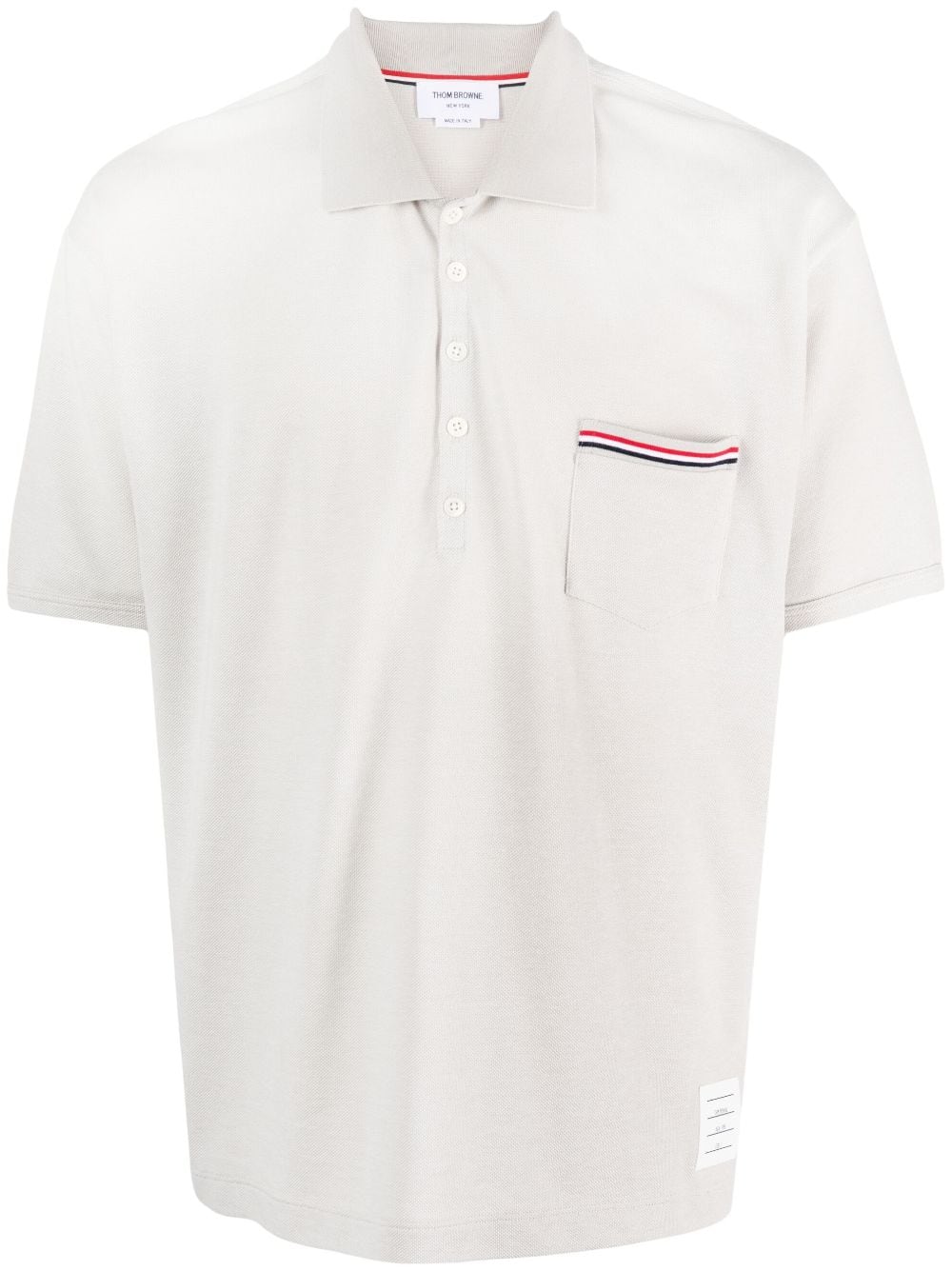 Thom Browne cotton polo shirt - Neutrals von Thom Browne