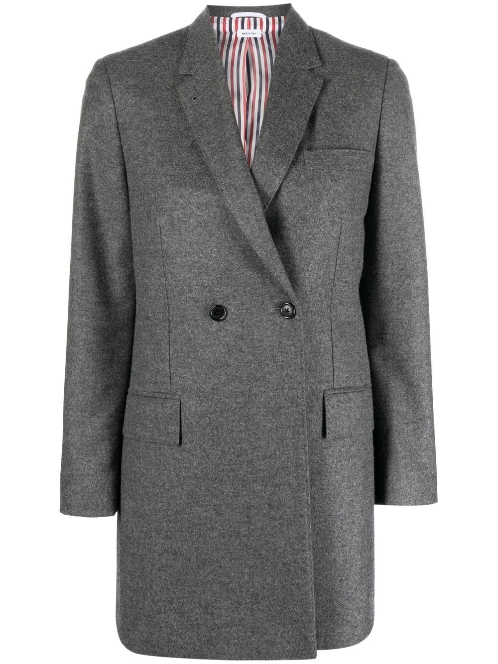 Thom Browne elongated double-breasted blazer - Grey von Thom Browne