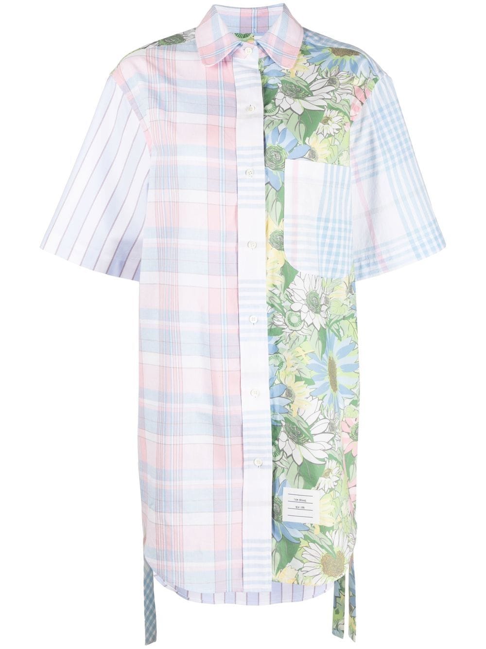 Thom Browne floral-print shirtdress - Pink von Thom Browne