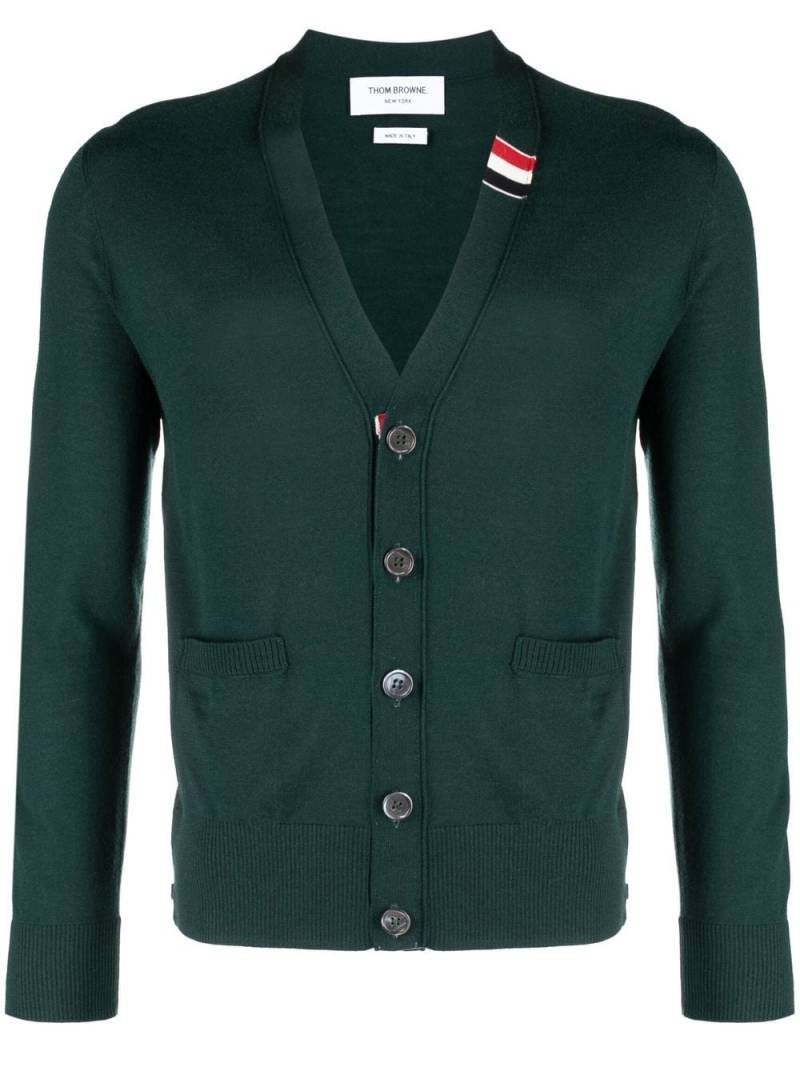 Thom Browne jersey knit cardigan - Green von Thom Browne