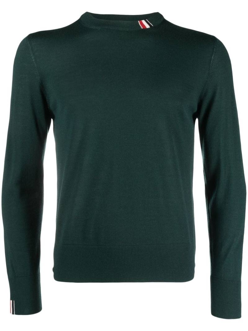 Thom Browne jersey knit crew-neck pullover - Green von Thom Browne