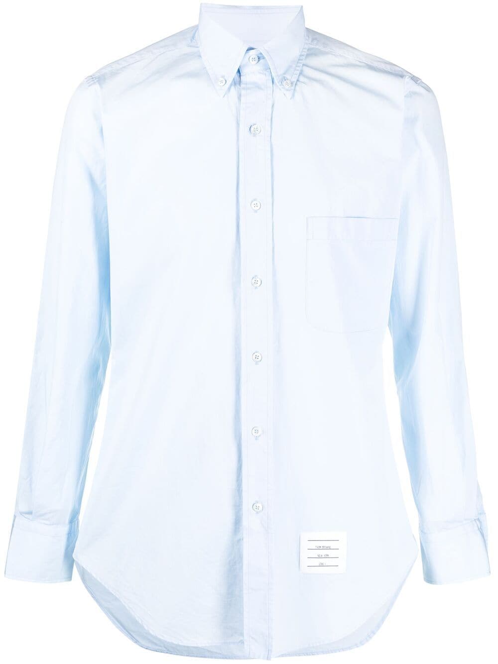 Thom Browne long-sleeve button-fastening shirt - Blue von Thom Browne