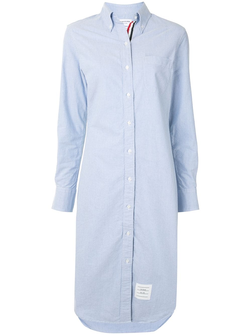 Thom Browne Oxford knee-length shirtdress - Blue von Thom Browne