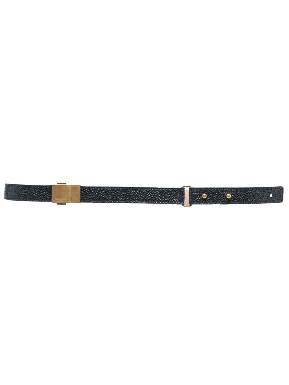 Thom Browne pebbled-leather belt - Blue von Thom Browne