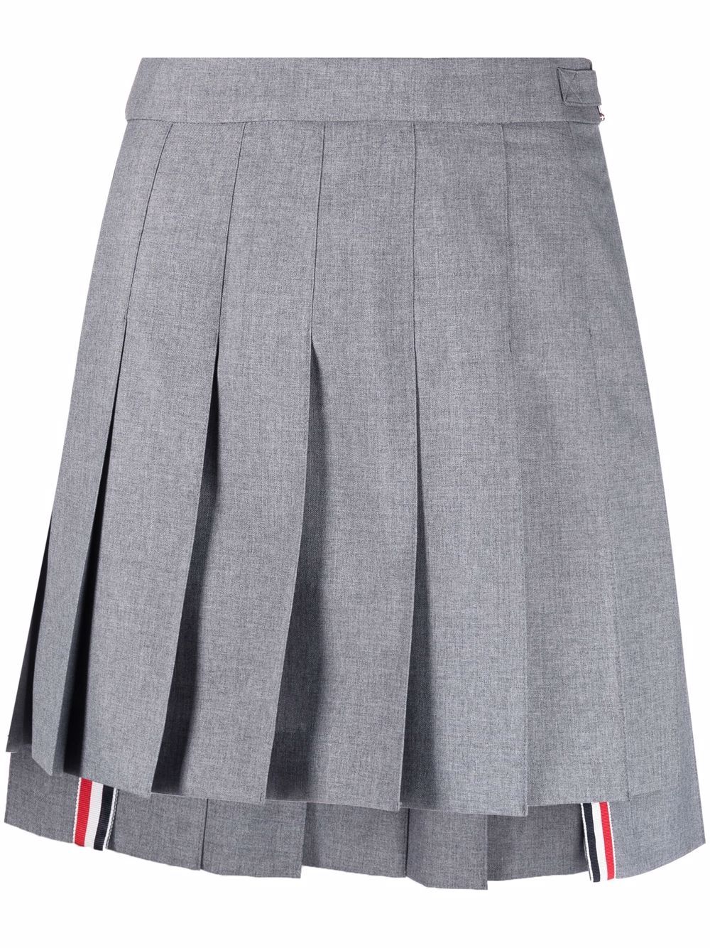 Thom Browne RWB pleated mini skirt - Grey von Thom Browne