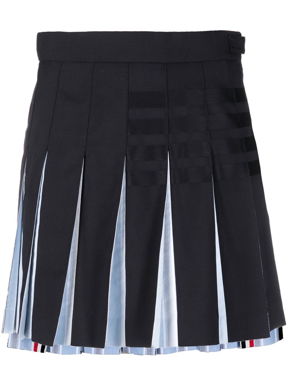 Thom Browne pleated step-hem skirt - Blue von Thom Browne