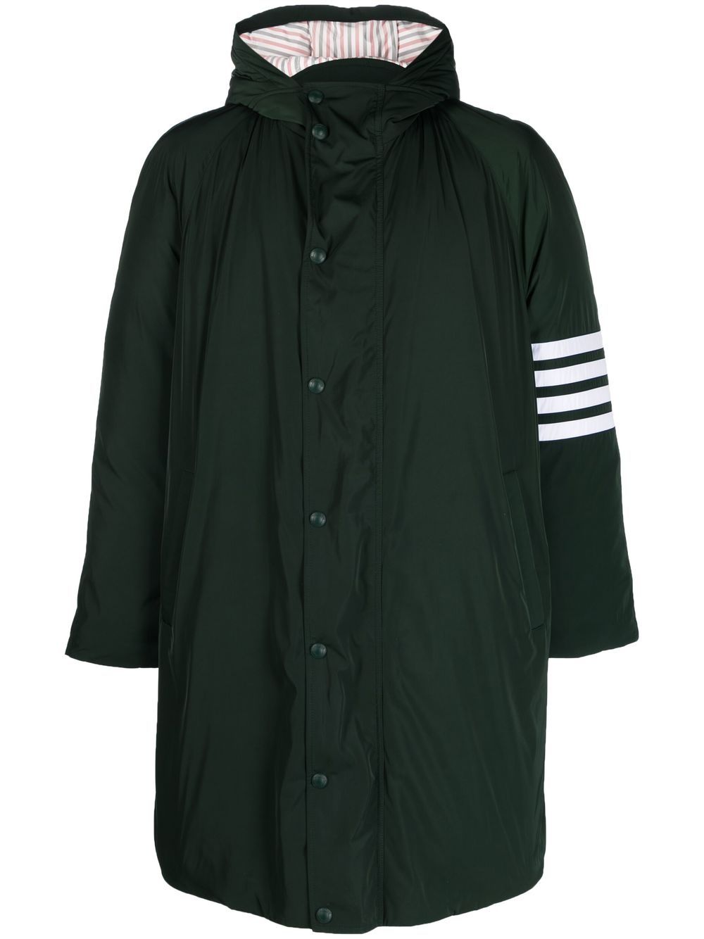 Thom Browne raglan-sleeve parka coat - Green von Thom Browne