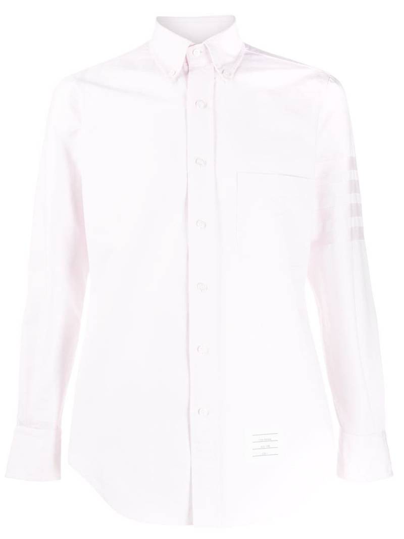 Thom Browne satin weave 4-Bar shirt - Pink von Thom Browne