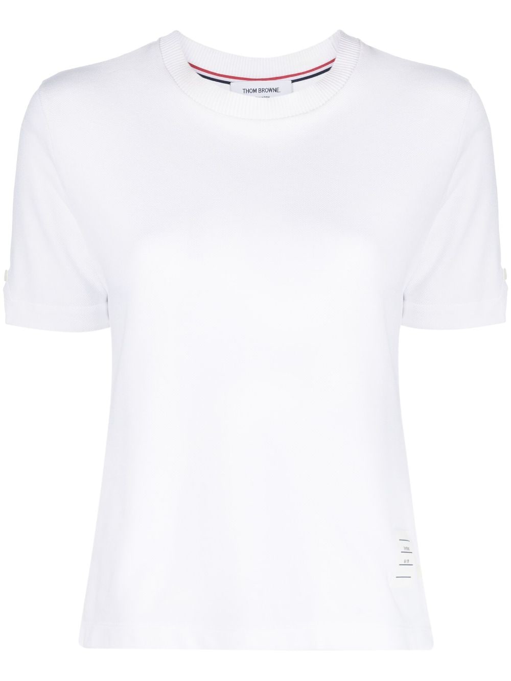 Thom Browne sequin-embellished cotton T-shirt - White von Thom Browne