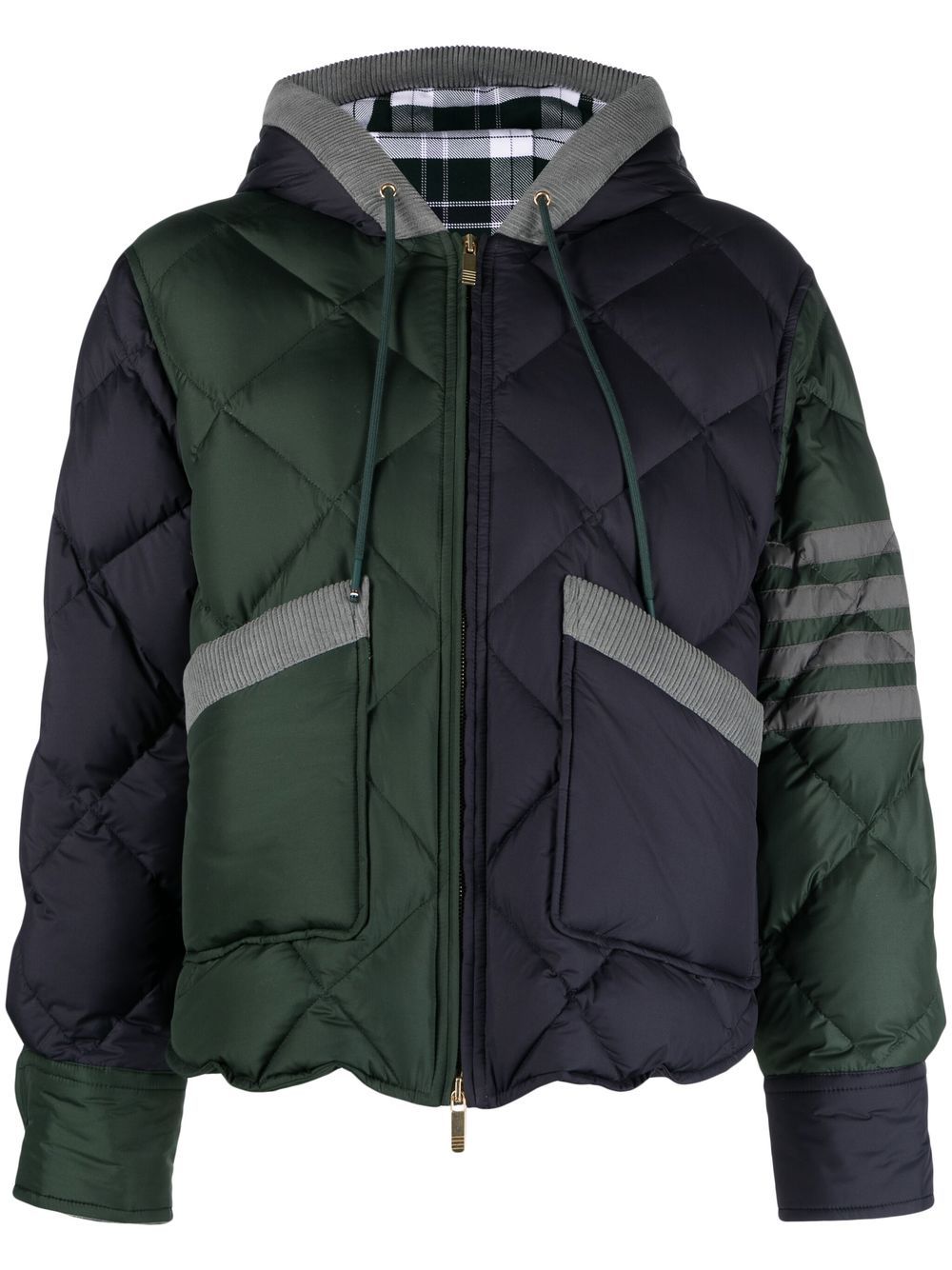 Thom Browne signature 4-Bar stripe jacket - Green von Thom Browne