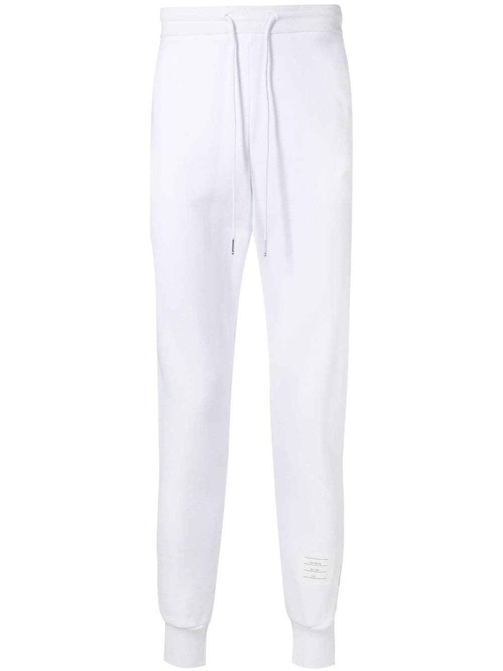 Thom Browne signature stripe track trousers - White von Thom Browne