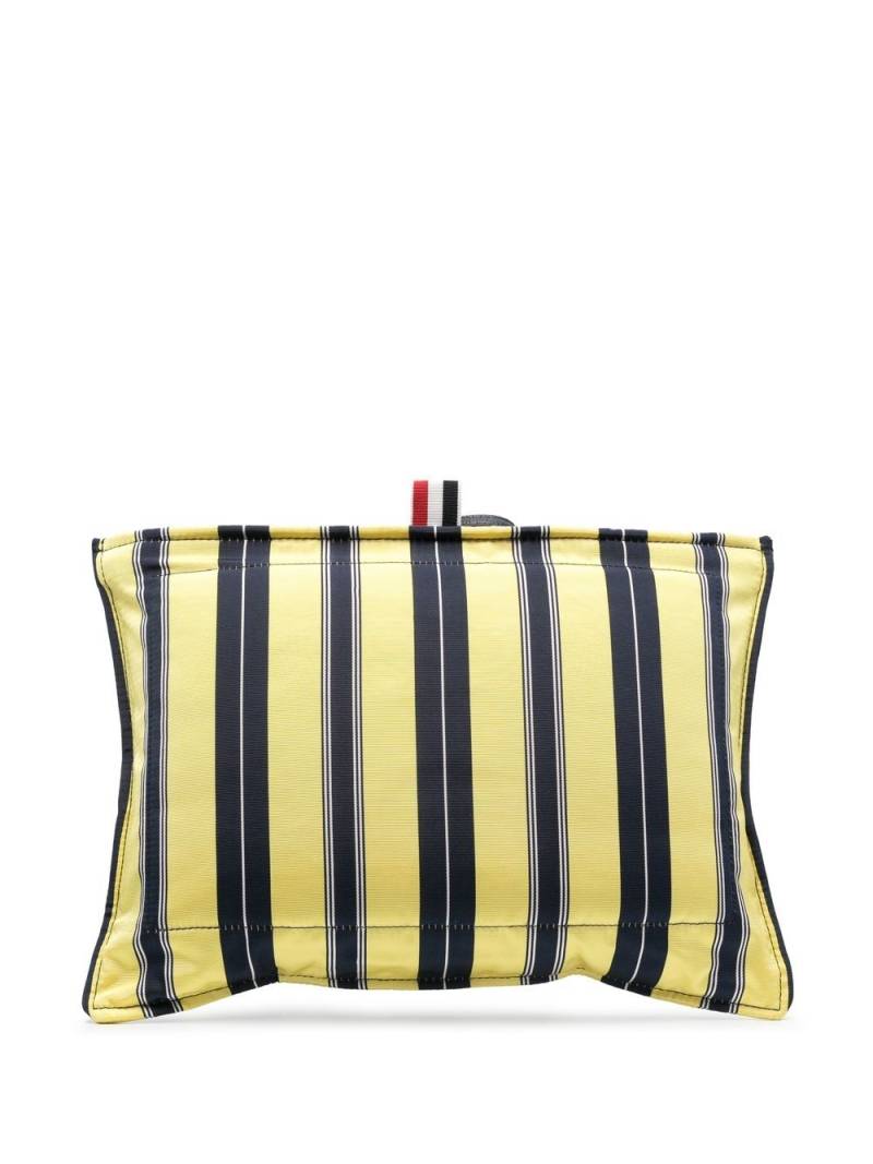 Thom Browne small Pillow silk clutch bag - Yellow von Thom Browne