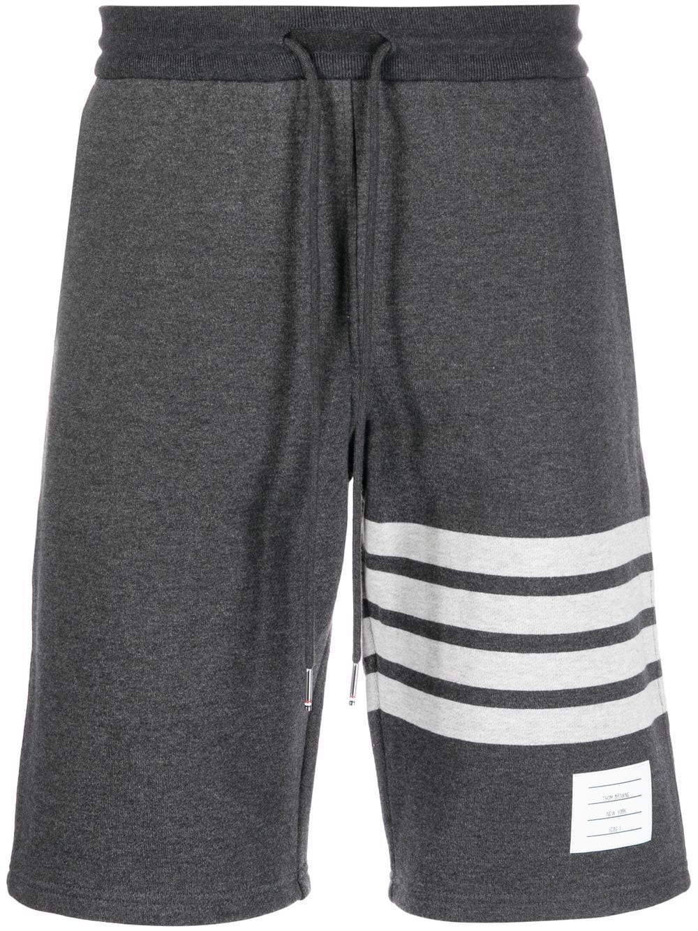 Thom Browne stripe-detail track shorts - Grey von Thom Browne