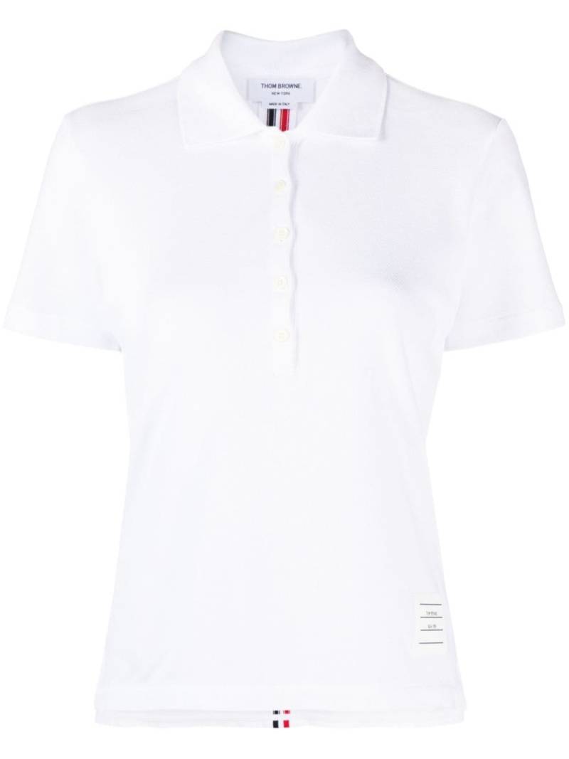 Thom Browne RWB-stripe polo shirt - White von Thom Browne