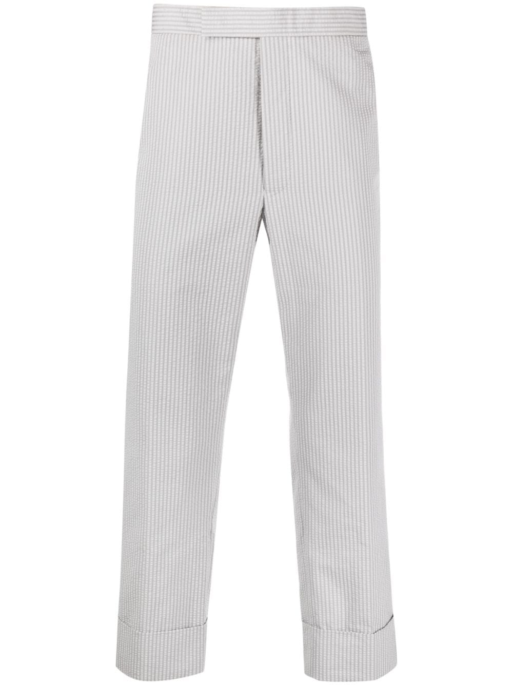 Thom Browne stripe-pattern tailored trousers - Grey von Thom Browne