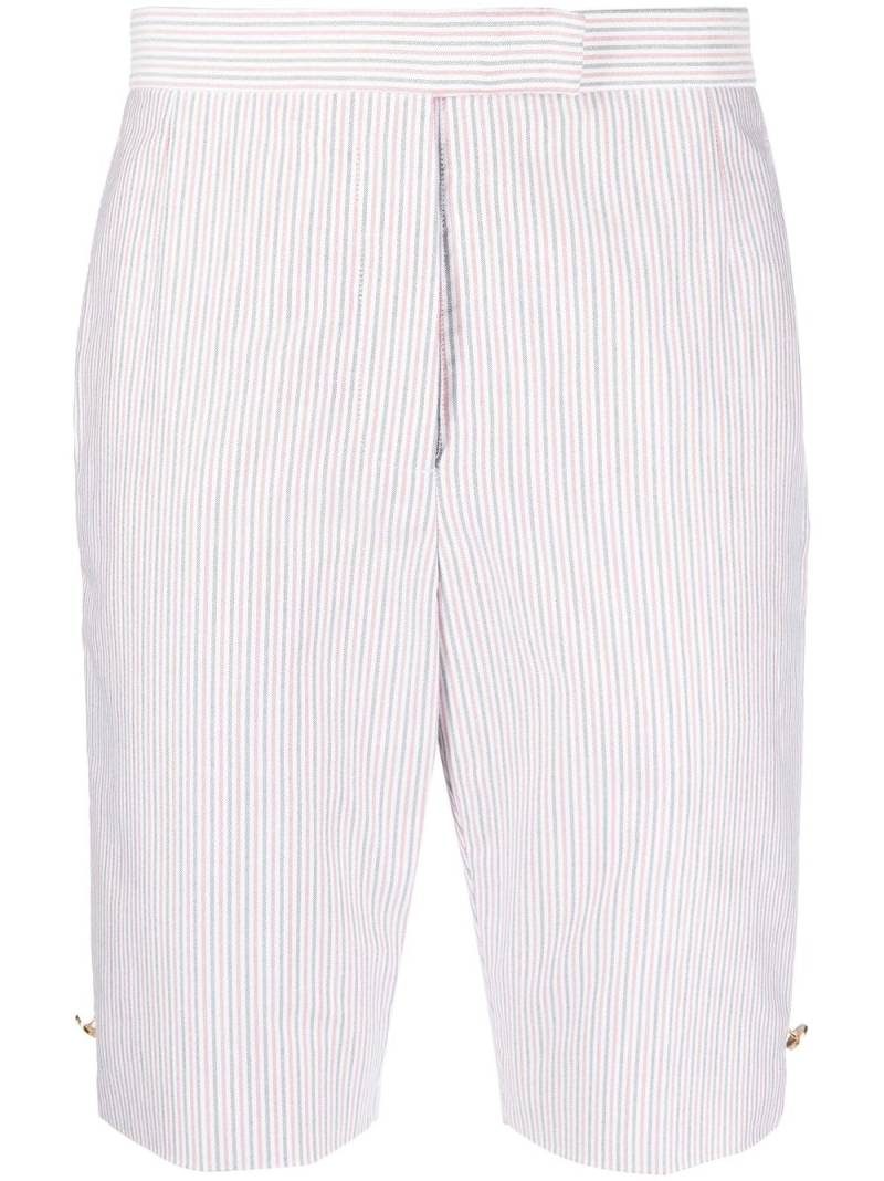 Thom Browne striped bermuda shorts - White von Thom Browne