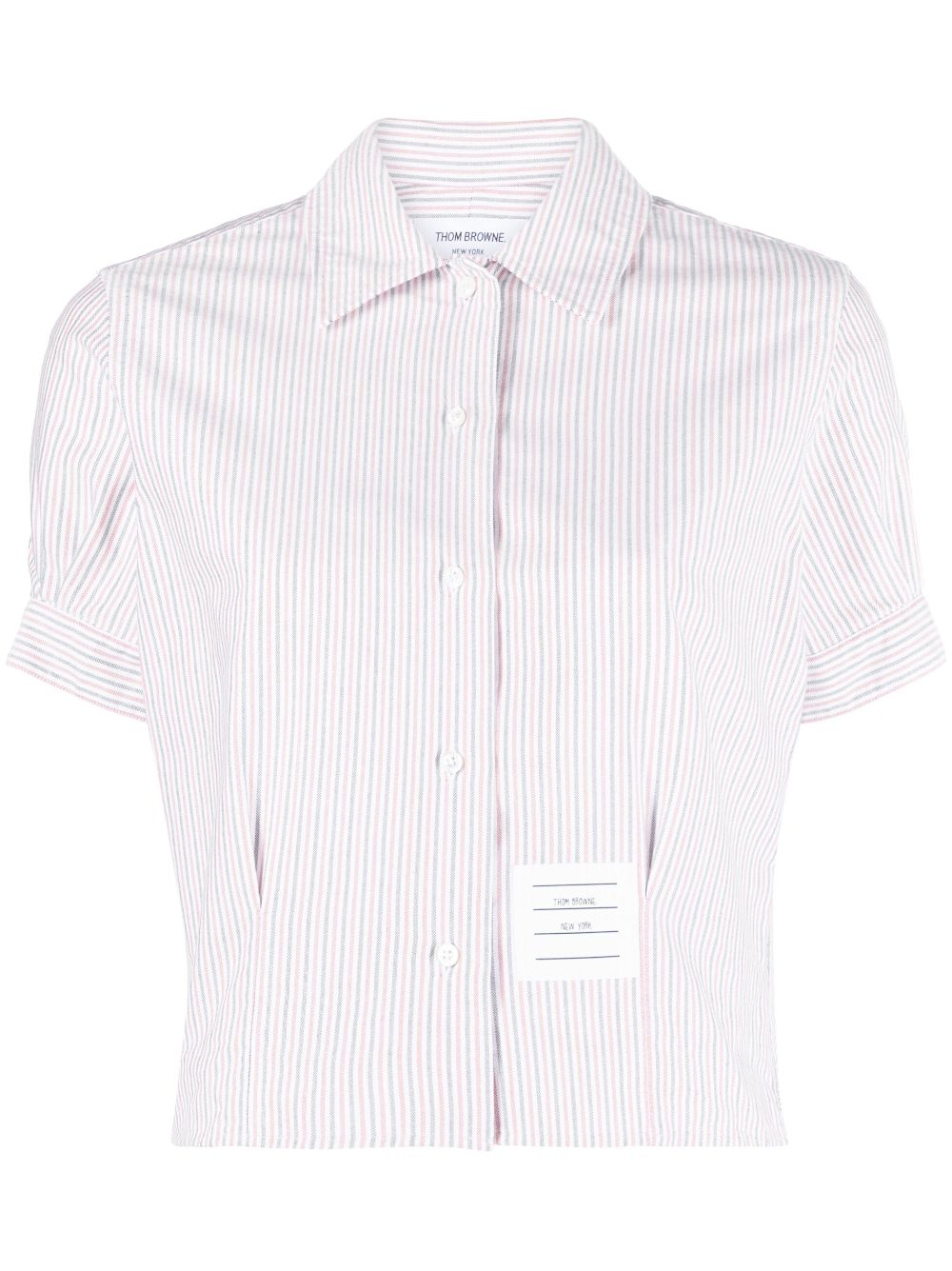 Thom Browne striped cotton shirt - White von Thom Browne