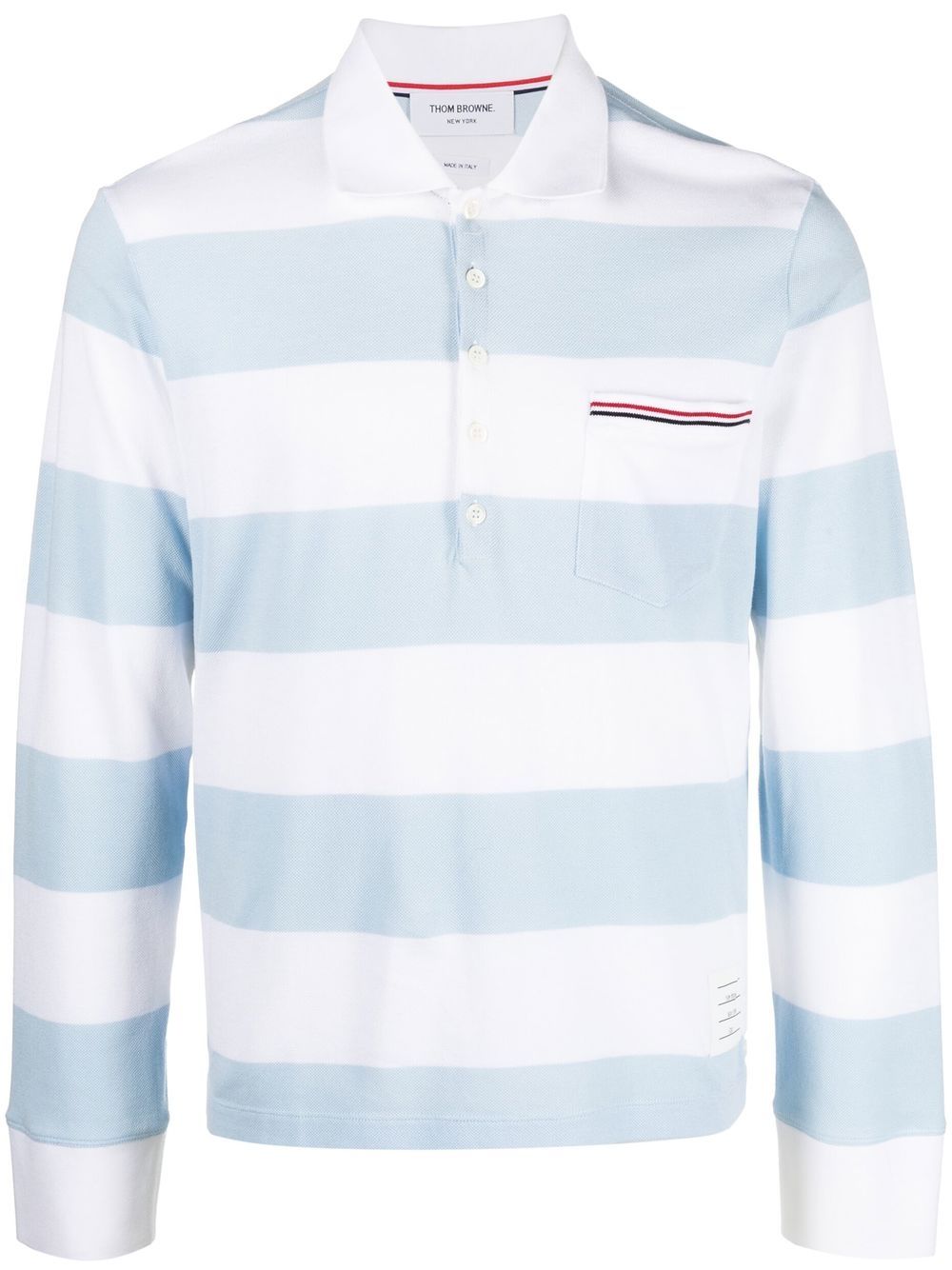 Thom Browne striped polo shirt - Blue von Thom Browne