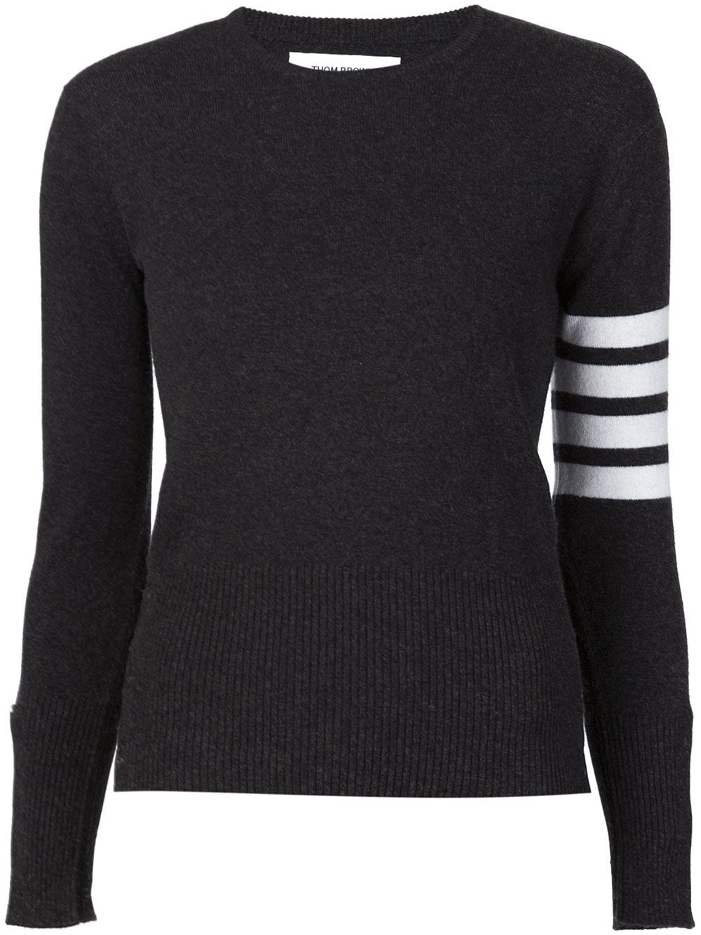 Thom Browne striped sleeve sweater - Grey von Thom Browne