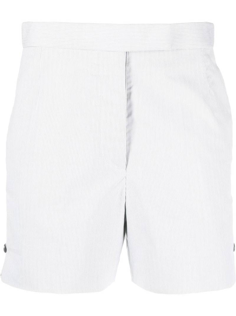 Thom Browne striped tailored shorts - Grey von Thom Browne