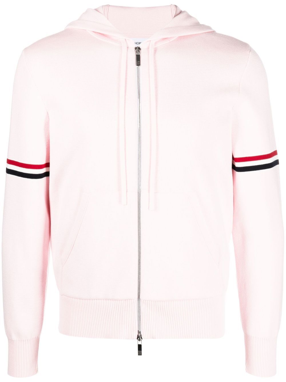 Thom Browne striped zip-up hoodie - Pink von Thom Browne