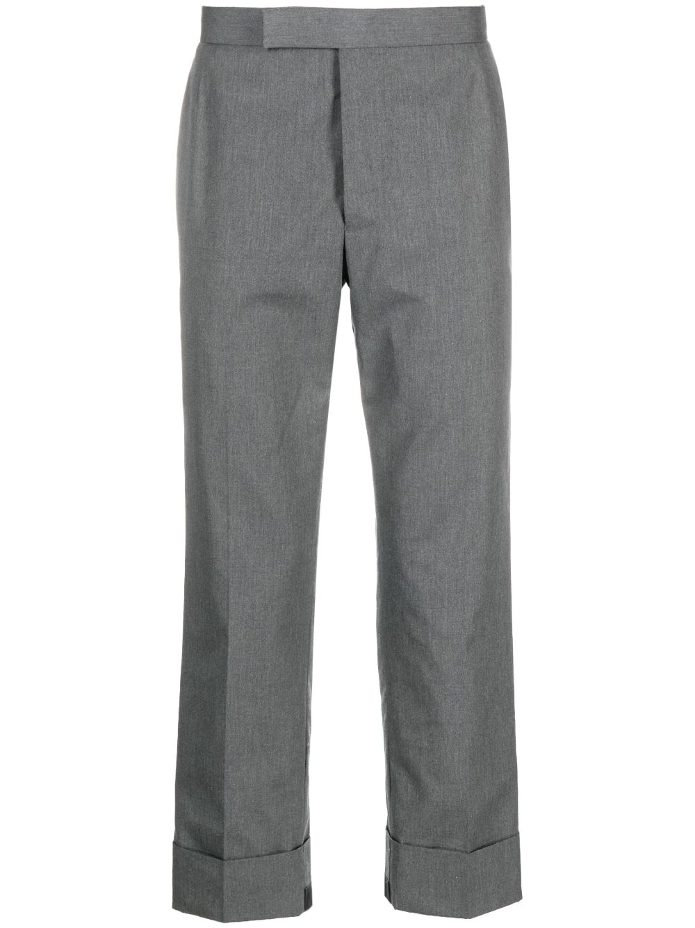 Thom Browne cropped straight-leg trousers - Grey von Thom Browne