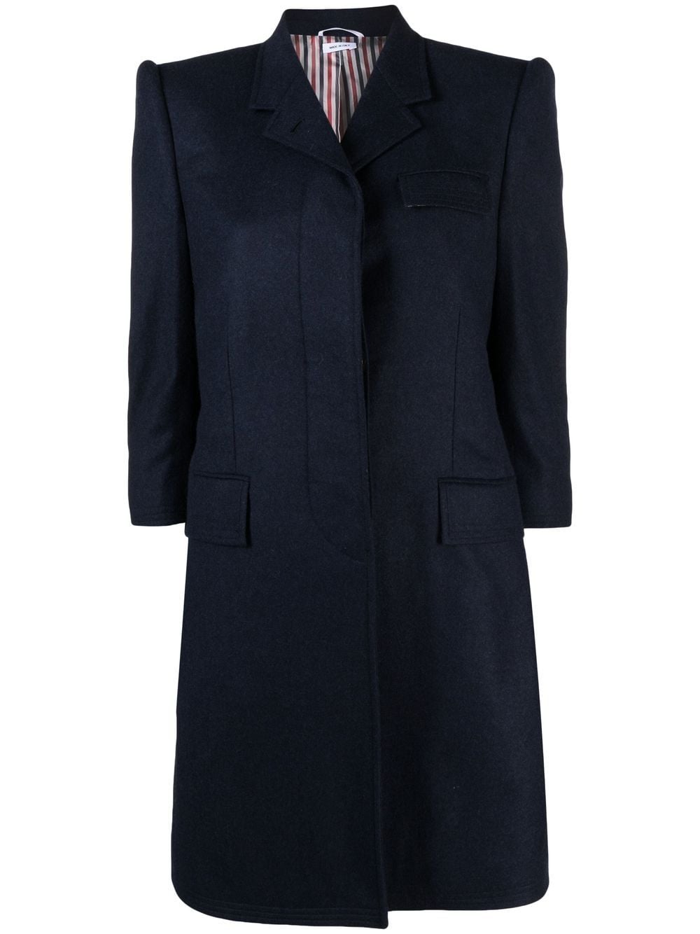 Thom Browne tailored single-breasted wool coat - Blue von Thom Browne