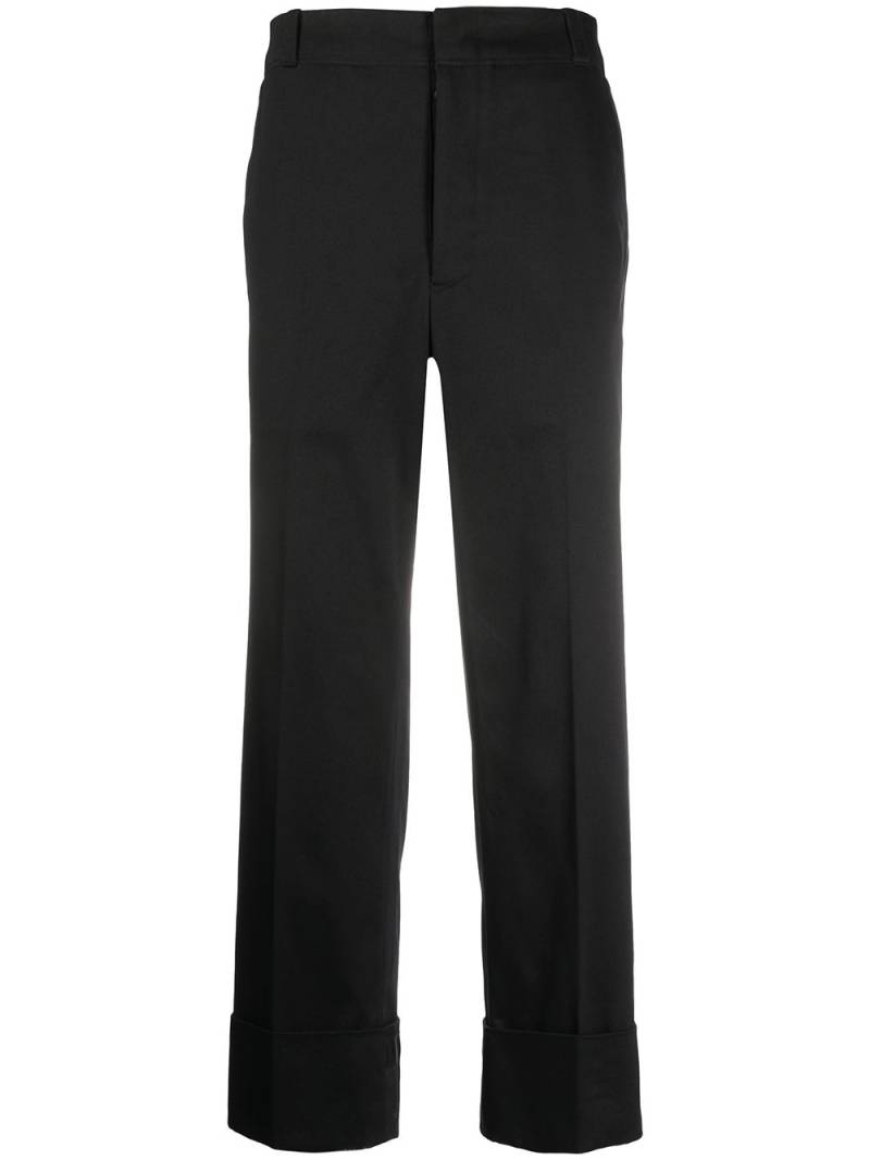 Thom Browne straight-leg twill cotton trousers - Black von Thom Browne