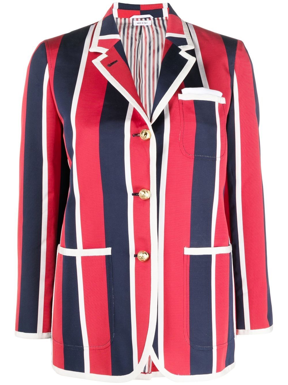 Thom Browne wide stripe sport coat - Red von Thom Browne