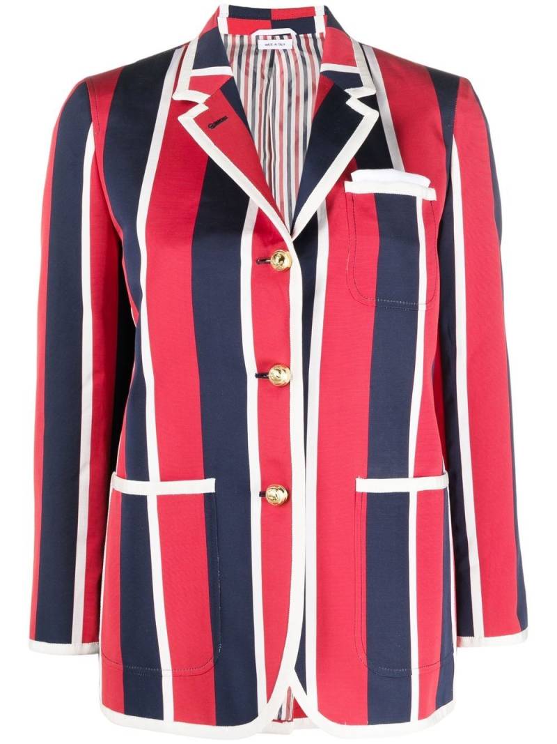 Thom Browne wide stripe sport coat - Red von Thom Browne