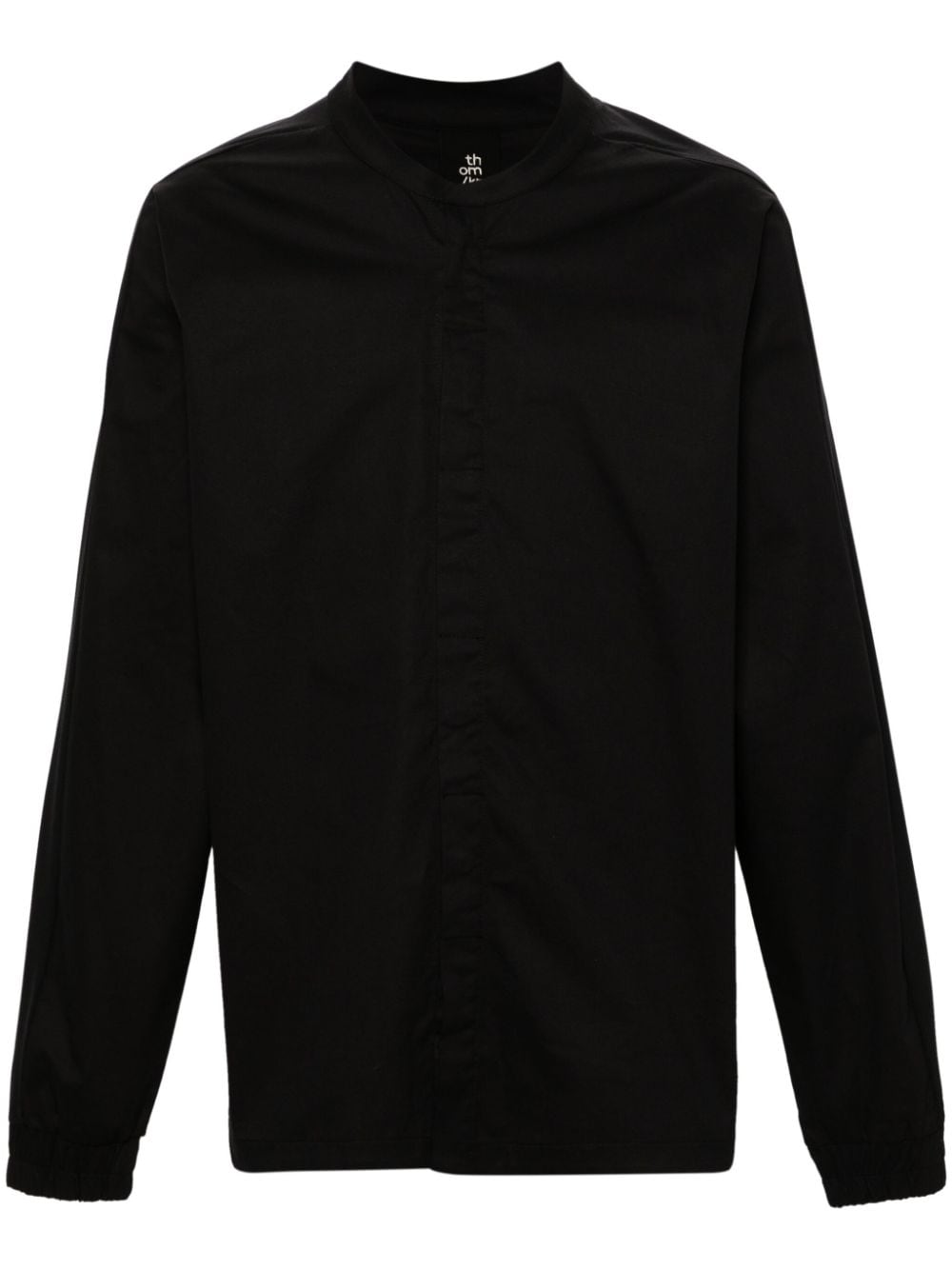 Thom Krom band-collar panelled shirt - Black von Thom Krom