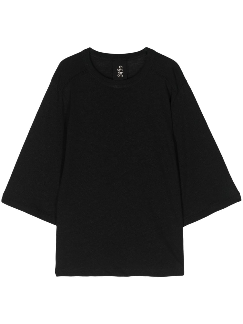 Thom Krom crew-neck fine-knit T-shirt - Black von Thom Krom