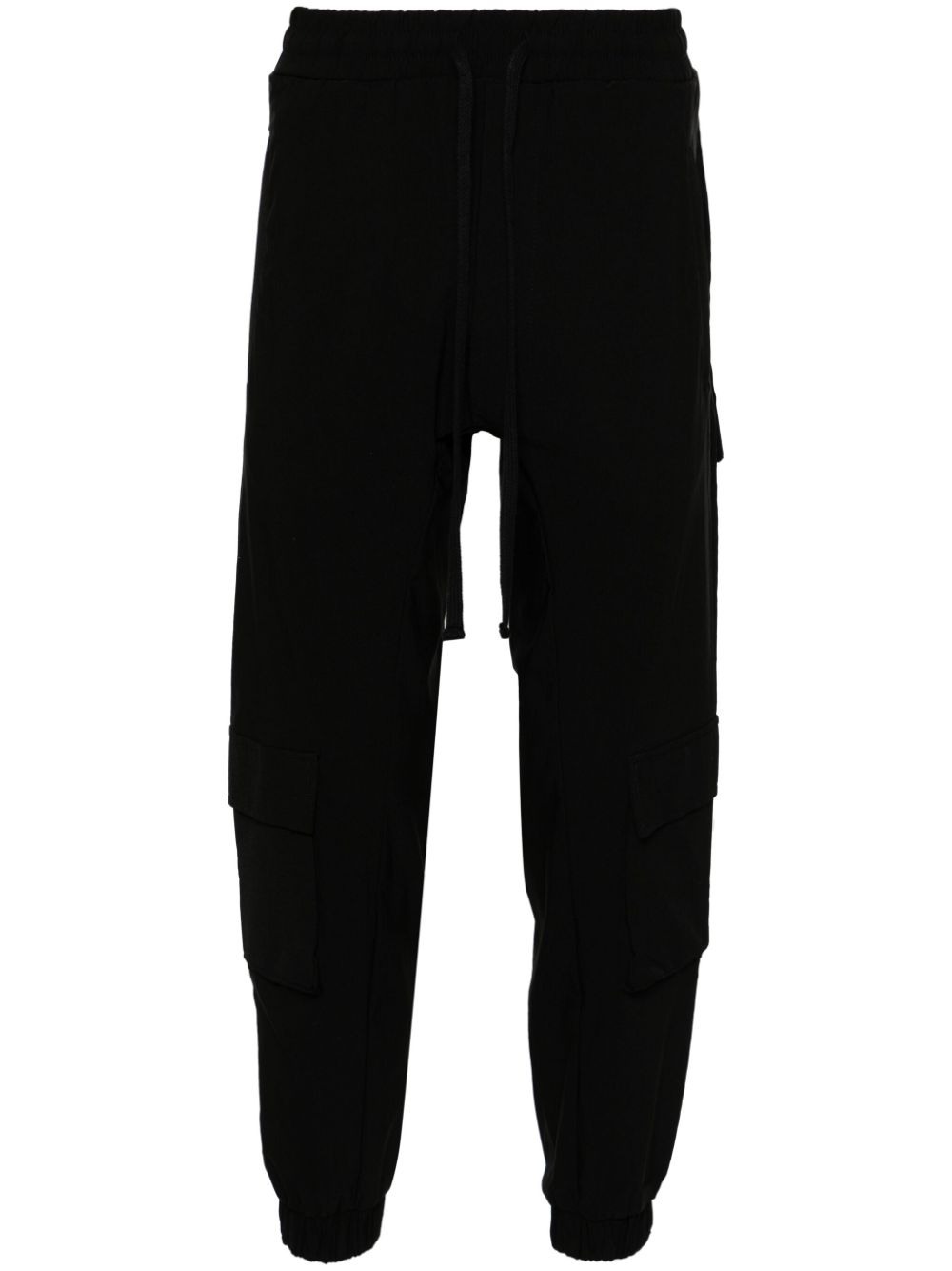 Thom Krom drop-crotch tapered-leg trousers - Black von Thom Krom