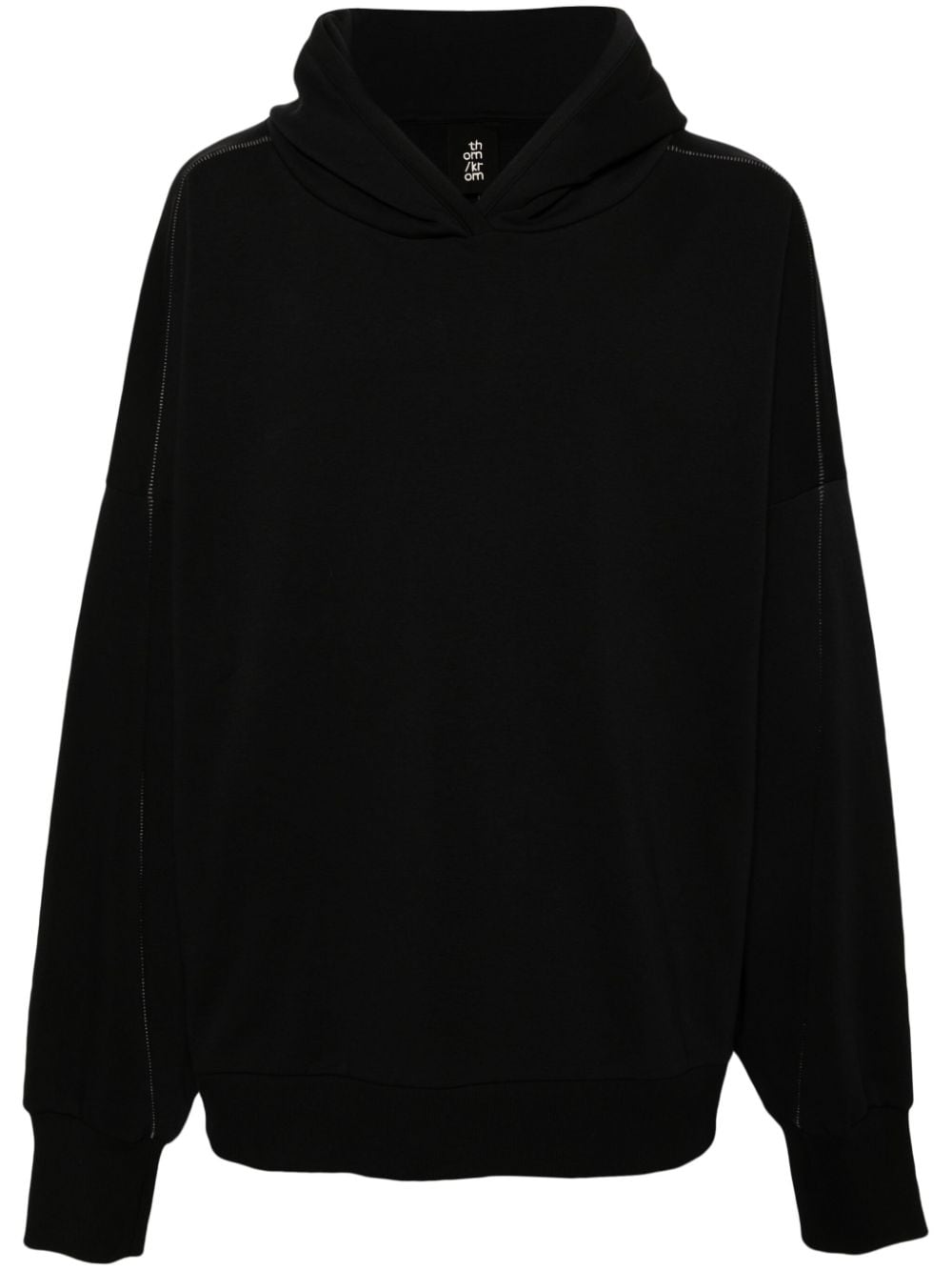 Thom Krom drop-shoulder cotton-blend hoodie - Black von Thom Krom