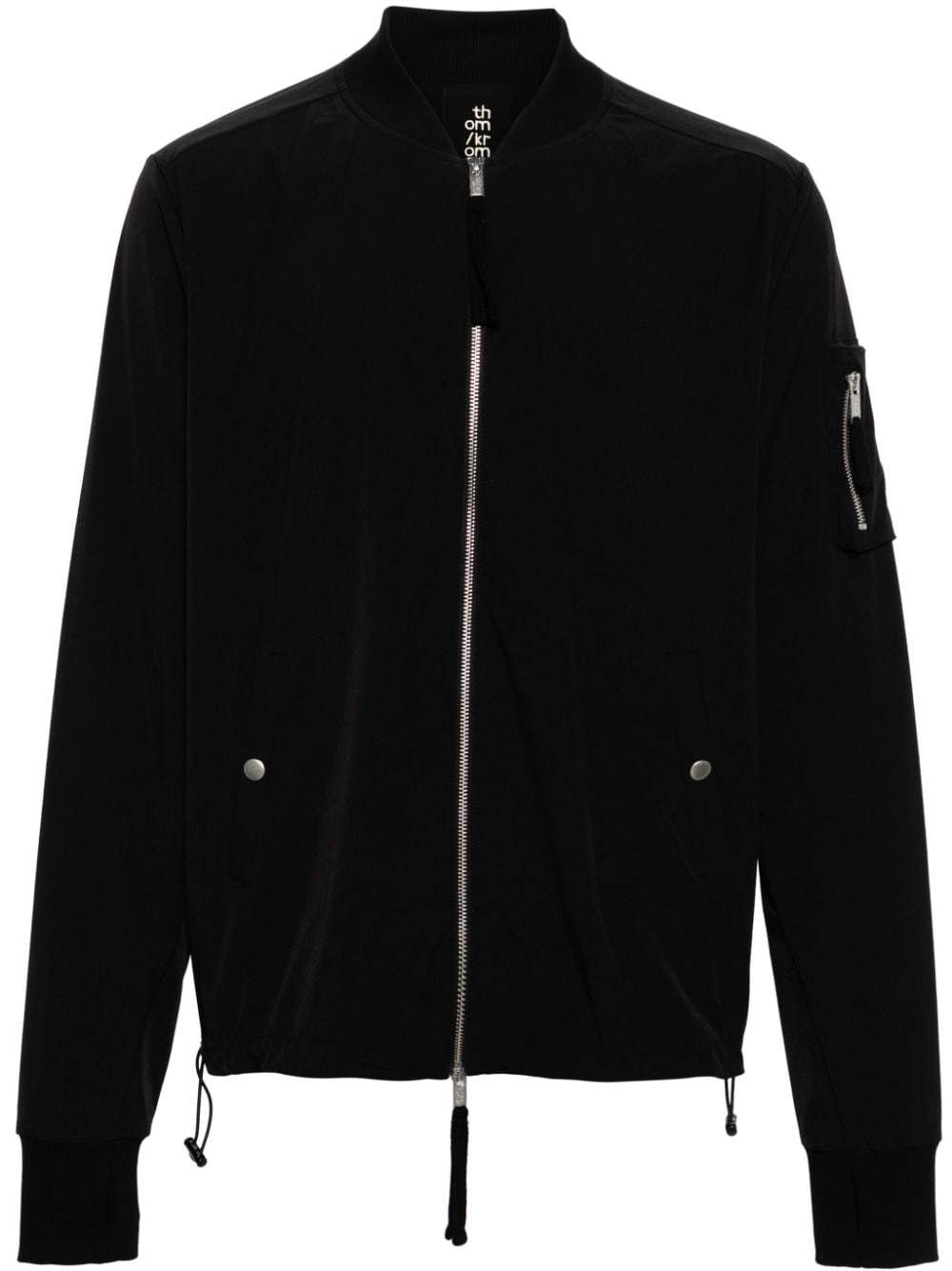 Thom Krom lightweight zip-up jacket - Black von Thom Krom