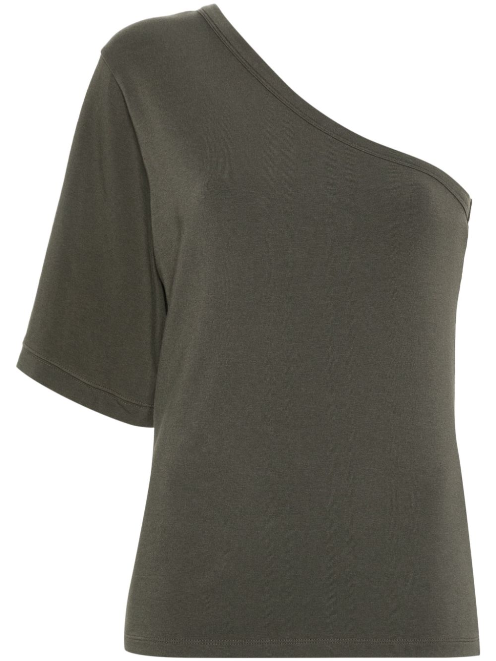 Thom Krom one-shoulder jersey T-shirt - Green von Thom Krom