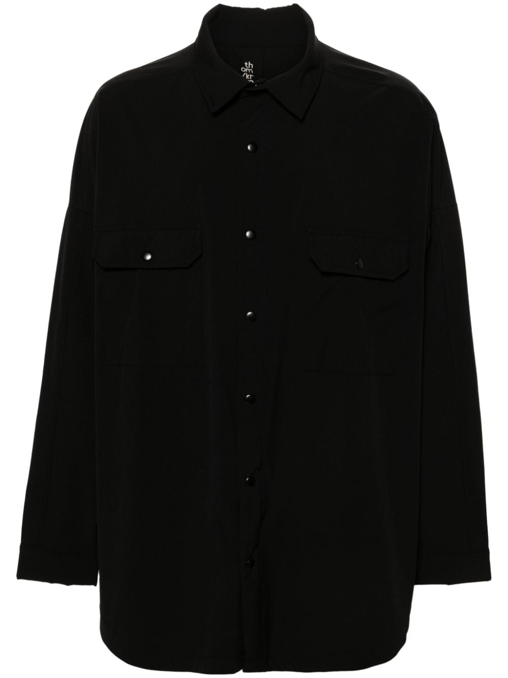 Thom Krom press-stud long-sleeve shirt - Black von Thom Krom