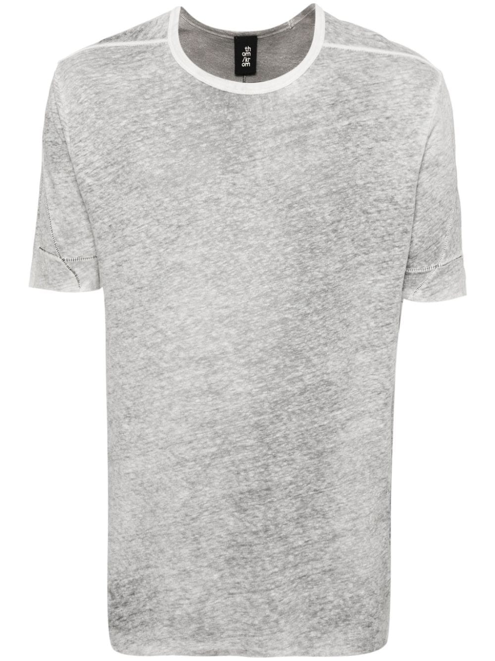 Thom Krom raw-cut T-shirt - Grey von Thom Krom