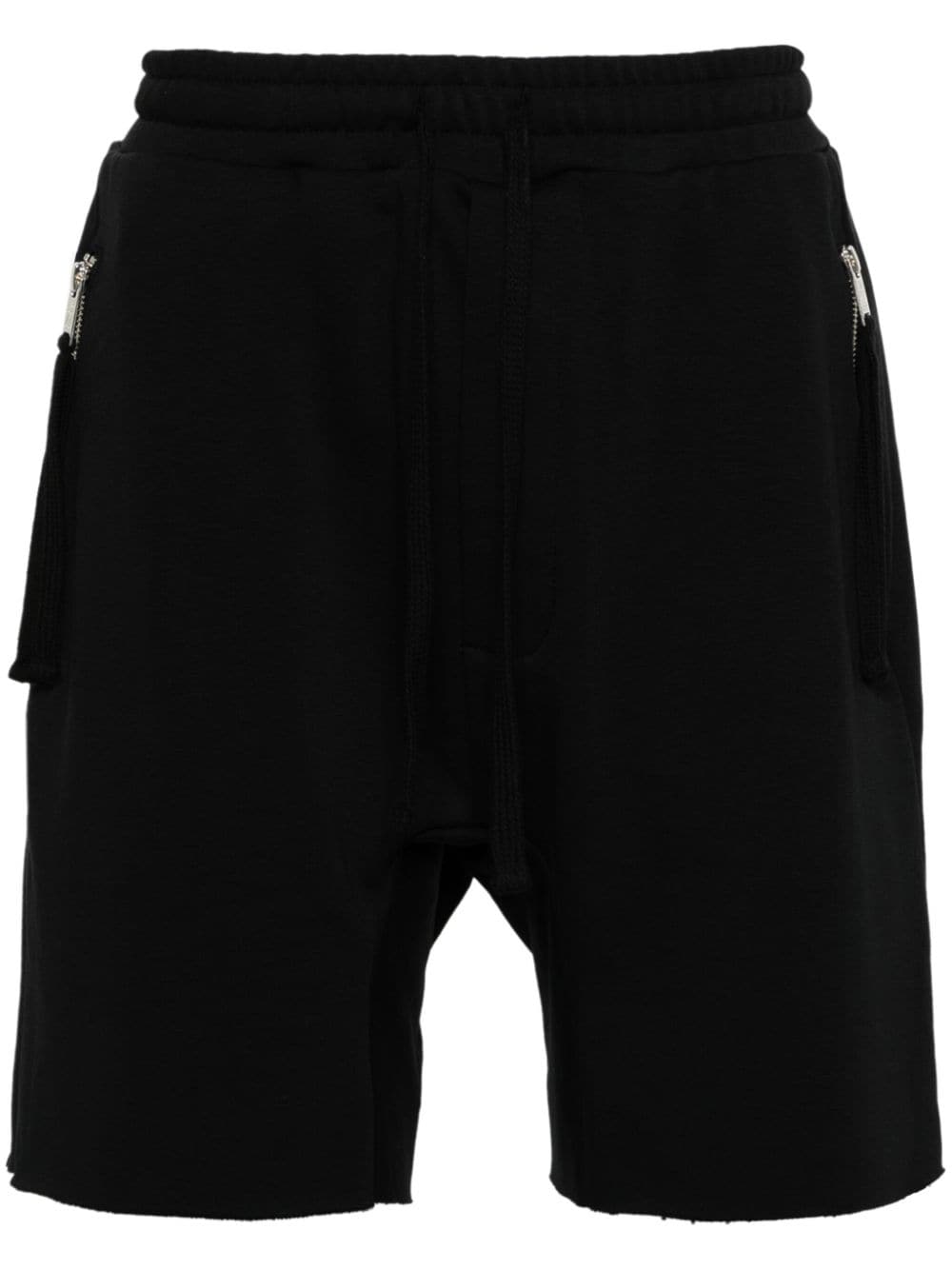 Thom Krom raw-cut jersey shorts - Black von Thom Krom